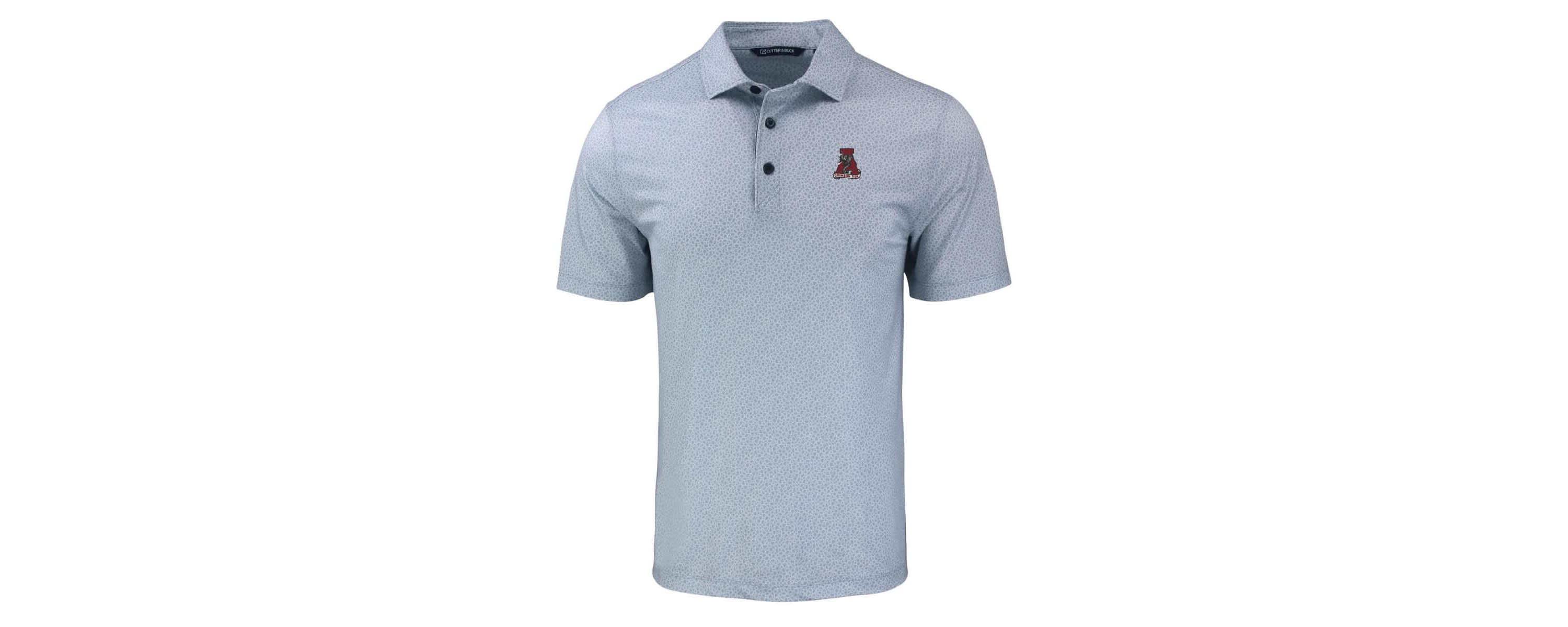 Alabama Crimson Tide NCAA Alabama Tide Pike Eco Pebble Print Stretch Recycled Polo
