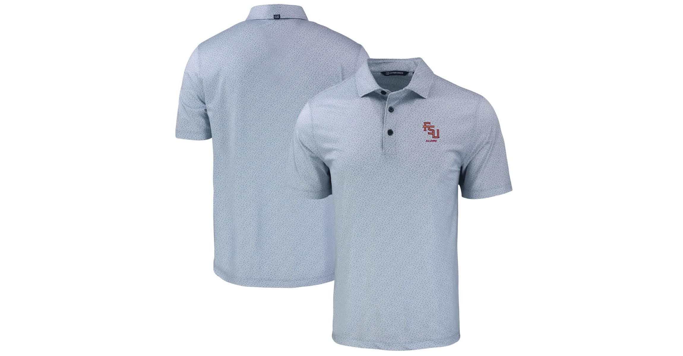 NCAA Florida State Seminoles Pike Eco Pebble Print Stretch Recycled Polo