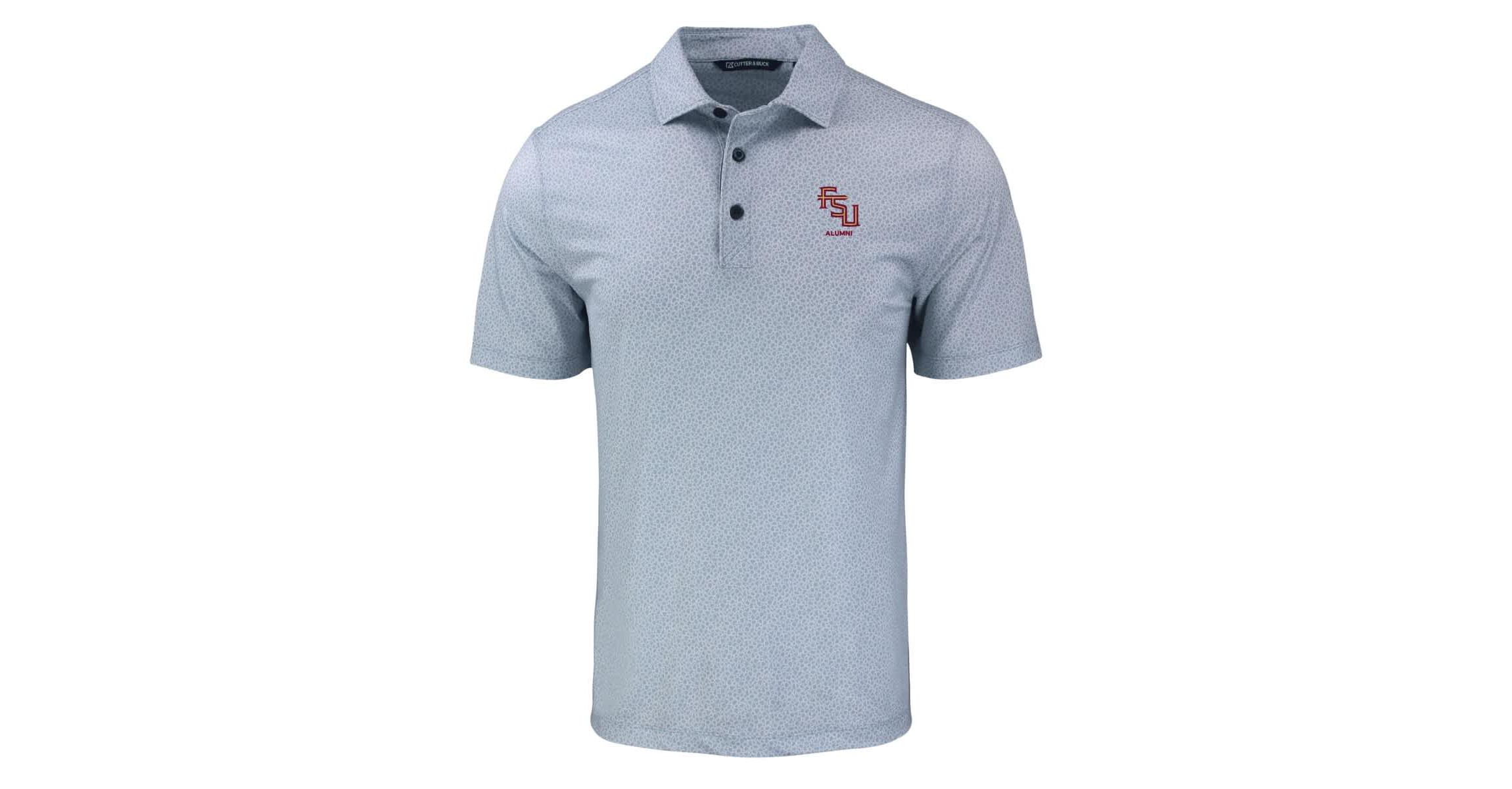 NCAA Florida State Seminoles Pike Eco Pebble Print Stretch Recycled Polo