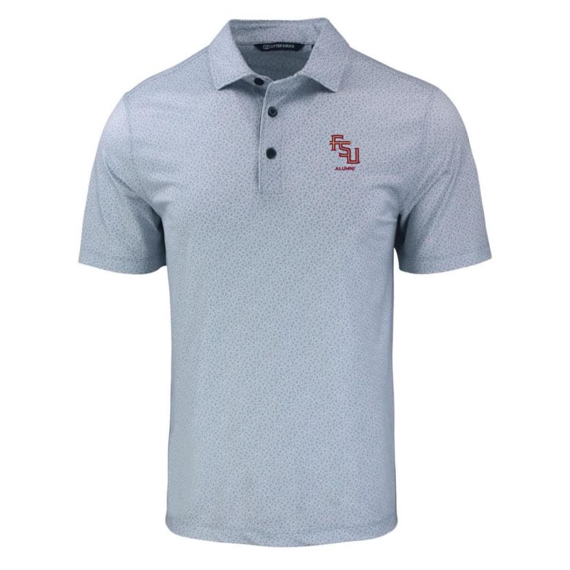 NCAA Florida State Seminoles Pike Eco Pebble Print Stretch Recycled Polo