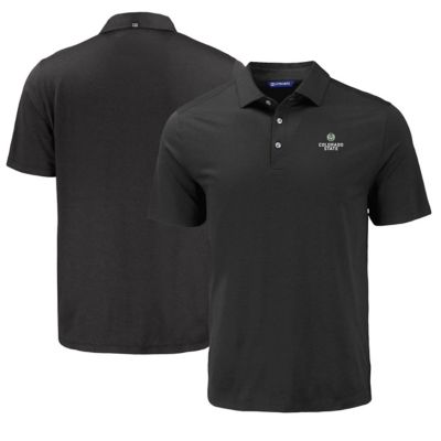 Cutter & Buck Men's NCAA Colorado State Rams Coastline Epic Comfort Eco Recycled Polo, Black, 3XL