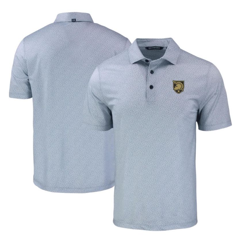 Army Black Knights NCAA Army Knights Pike Eco Pebble Print Recycled Polo
