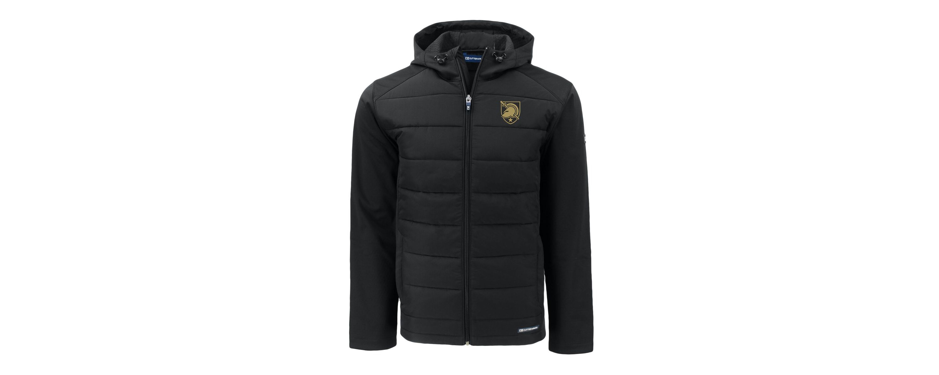 Army Black Knights NCAA Army Knights Evoke Hybrid Eco Softshell Recycled Full-Zip Hoodie Jacket
