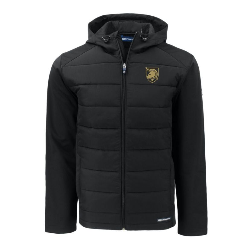 Army Black Knights NCAA Army Knights Evoke Hybrid Eco Softshell Recycled Full-Zip Hoodie Jacket