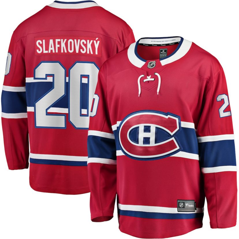 NHL Fanatics Juraj Slafkovsky Montreal Canadiens Breakaway Jersey