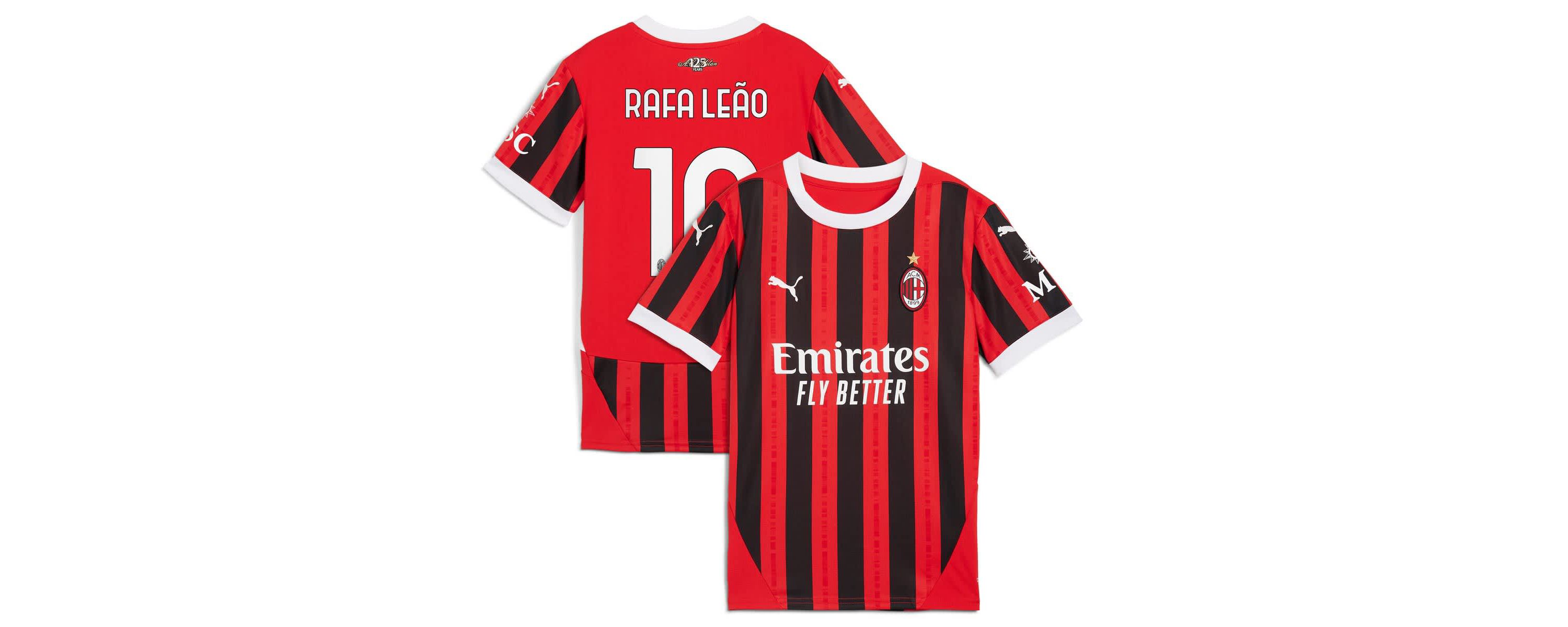 International Clubs Rafael Leão AC Milan 2024/25 Home Replica Player Jersey