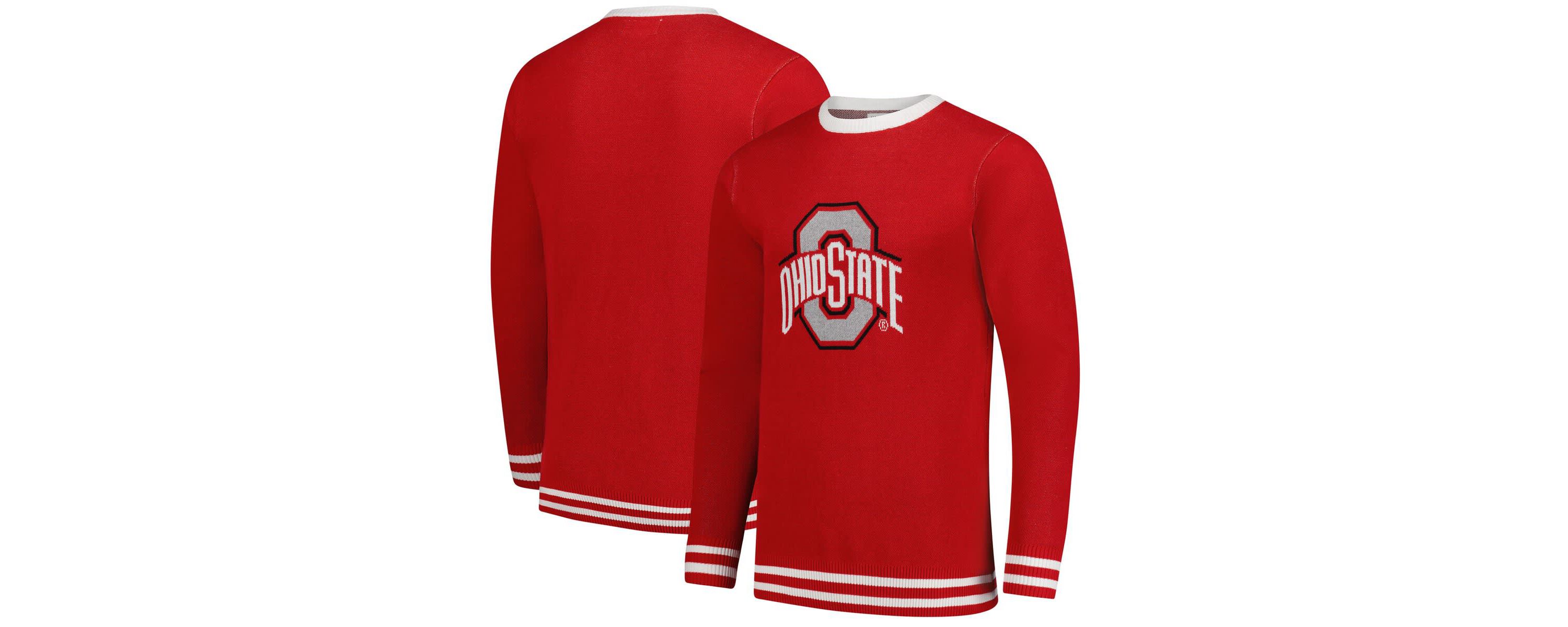 NCAA Unisex Ohio State Buckeyes Renew Knit Vintage Pullover Sweater