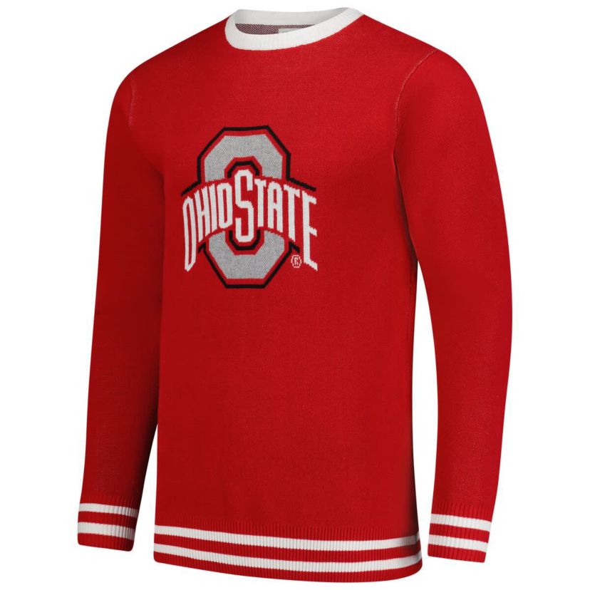 NCAA Unisex Ohio State Buckeyes Renew Knit Vintage Pullover Sweater