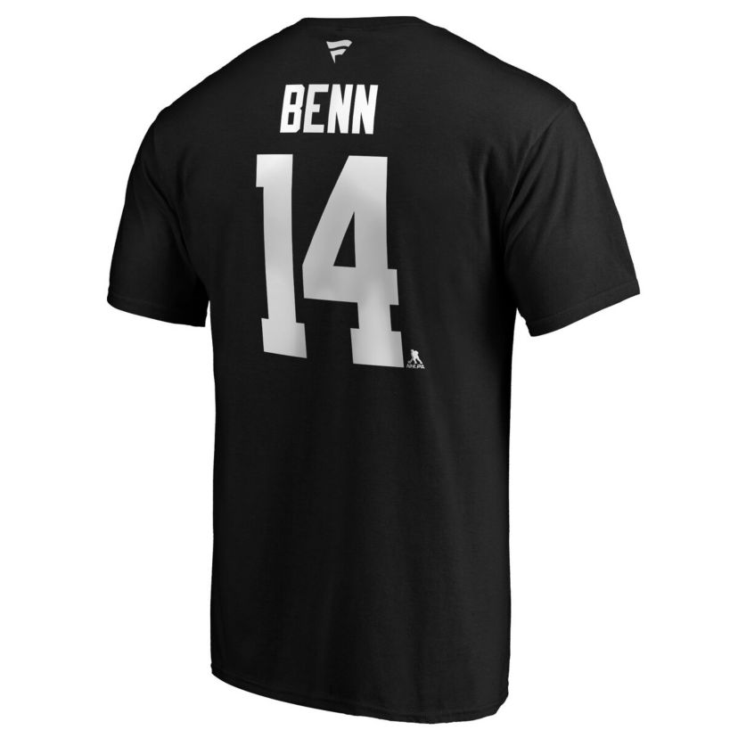 NHL Fanatics Jamie Benn Dallas Stars Authentic Stack Name & Number T-Shirt