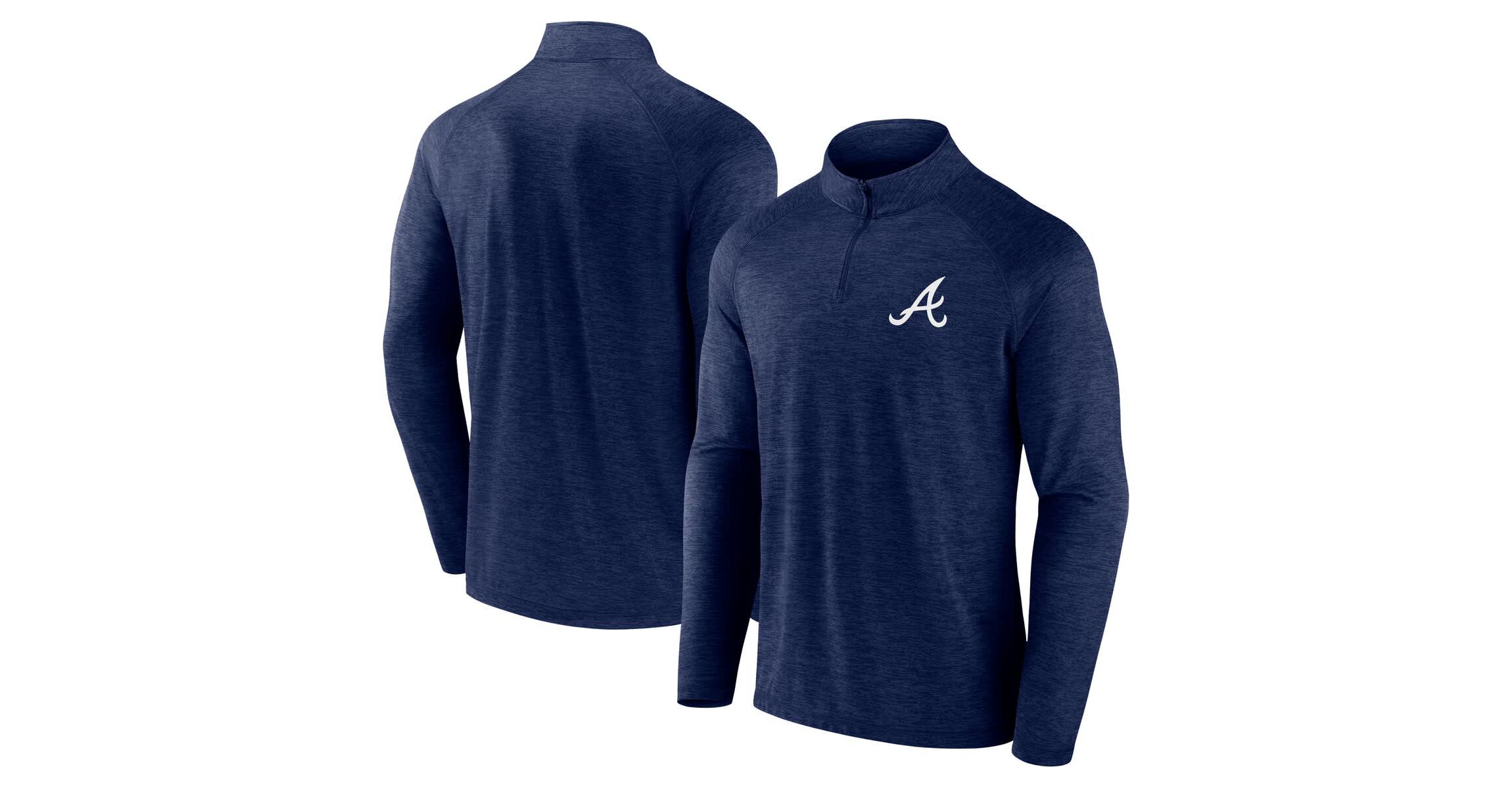 MLB Fanatics Atlanta Braves Head-to-Head Raglan Quarter-Zip Jacket
