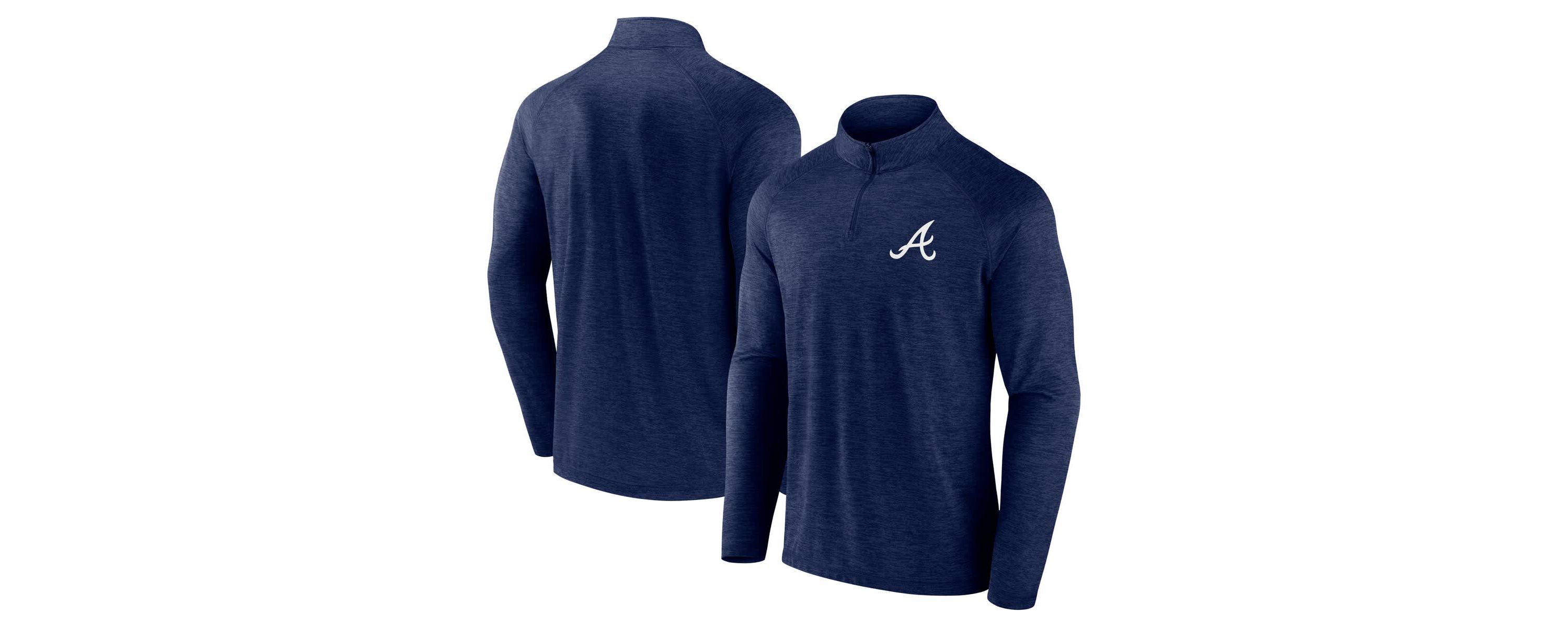 MLB Fanatics Atlanta Braves Head-to-Head Raglan Quarter-Zip Jacket