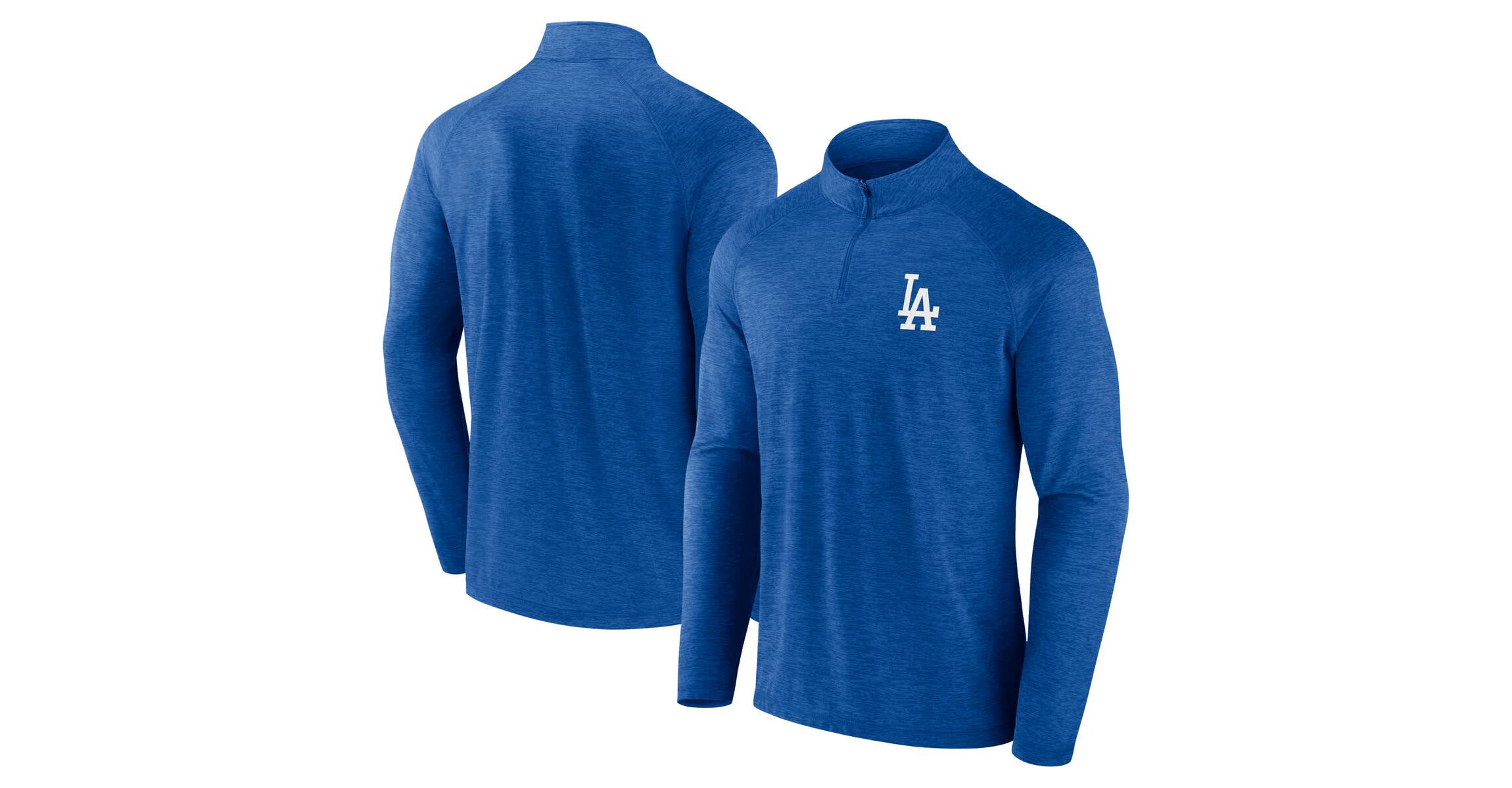 MLB Fanatics Los Angeles Dodgers Head-to-Head Raglan Quarter-Zip Jacket