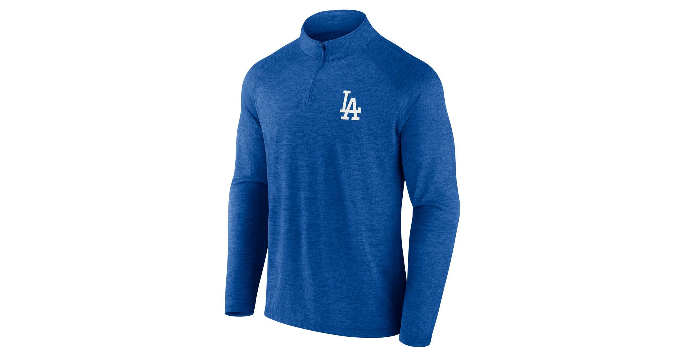 MLB Fanatics Los Angeles Dodgers Head-to-Head Raglan Quarter-Zip Jacket