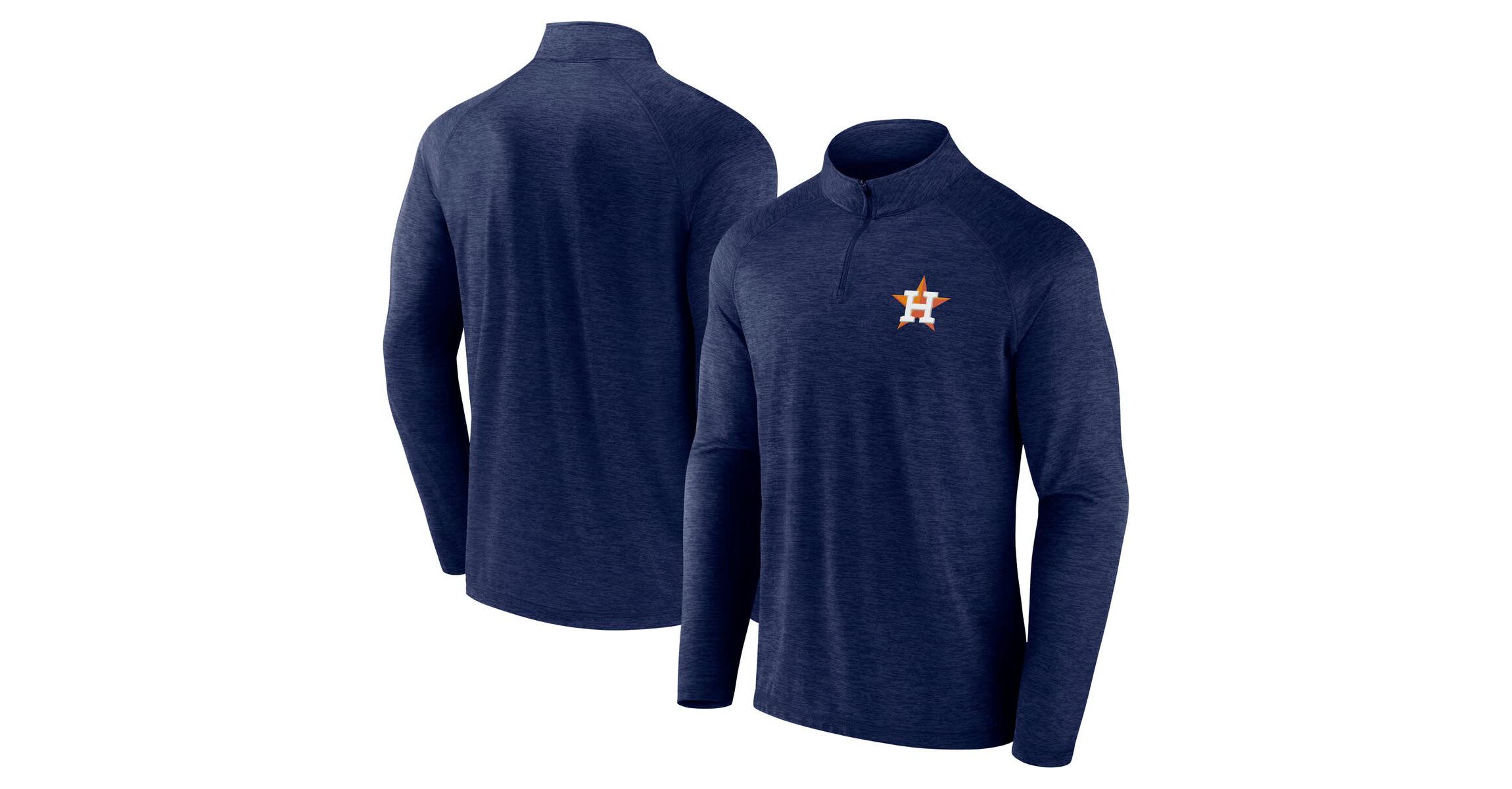 MLB Fanatics Houston Astros Head-to-Head Raglan Quarter-Zip Jacket