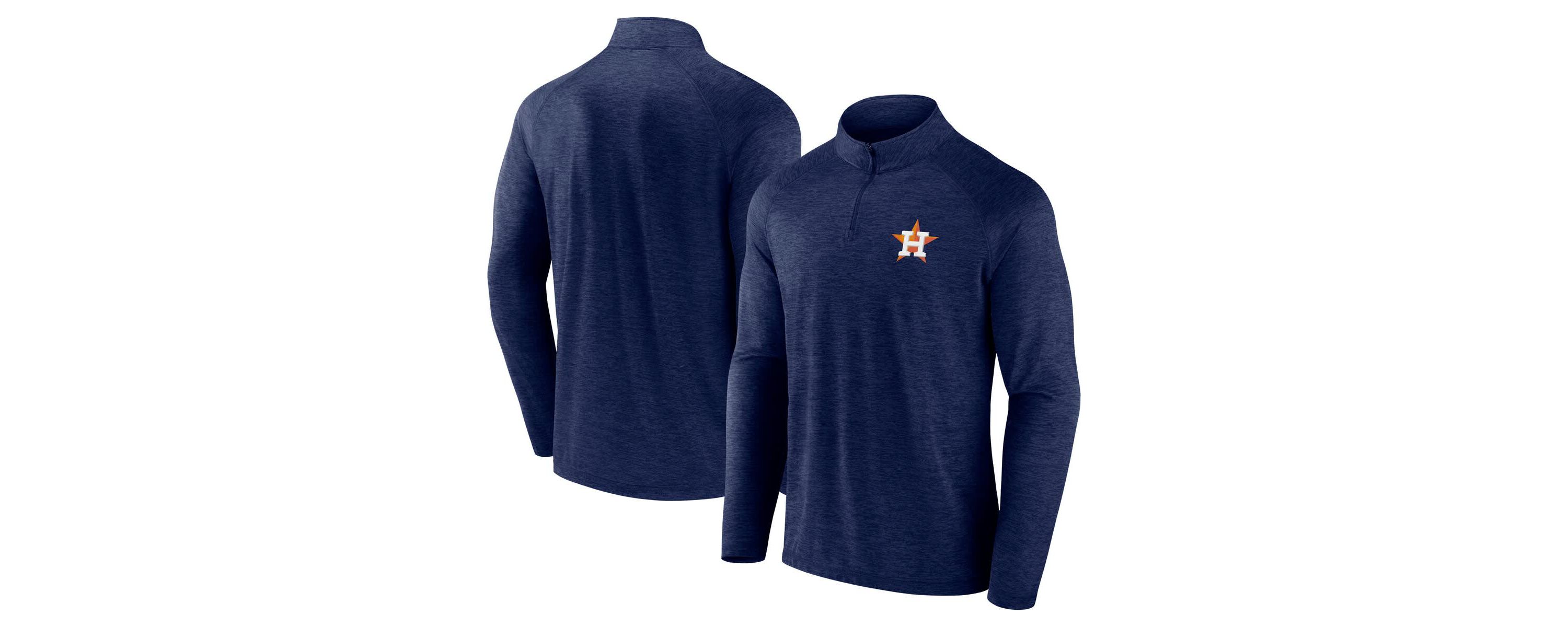 MLB Fanatics Houston Astros Head-to-Head Raglan Quarter-Zip Jacket