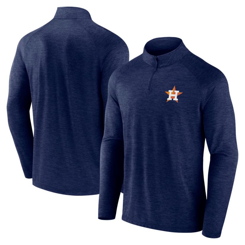 MLB Fanatics Houston Astros Head-to-Head Raglan Quarter-Zip Jacket