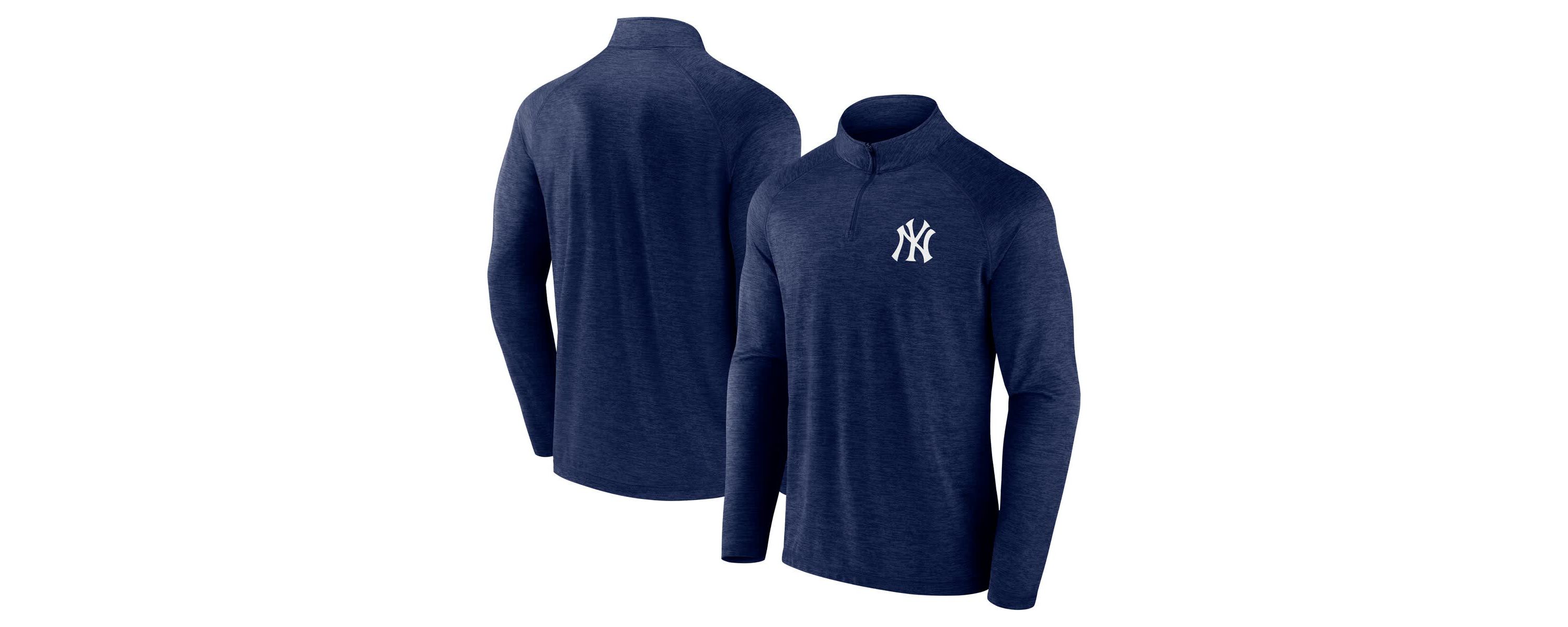MLB Fanatics New York Yankees Head-to-Head Raglan Quarter-Zip Jacket