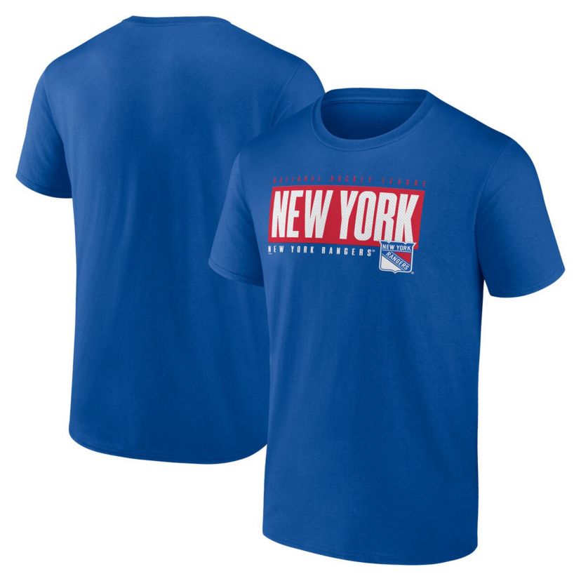 NHL Fanatics New York Rangers Blocked Out T-Shirt