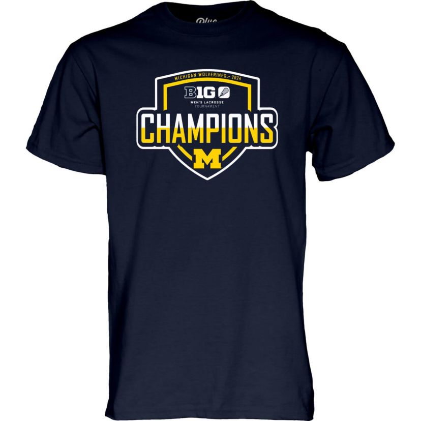 NCAA Unisex Michigan Wolverines 2024 Big Ten Lacrosse Tournament s T-Shirt
