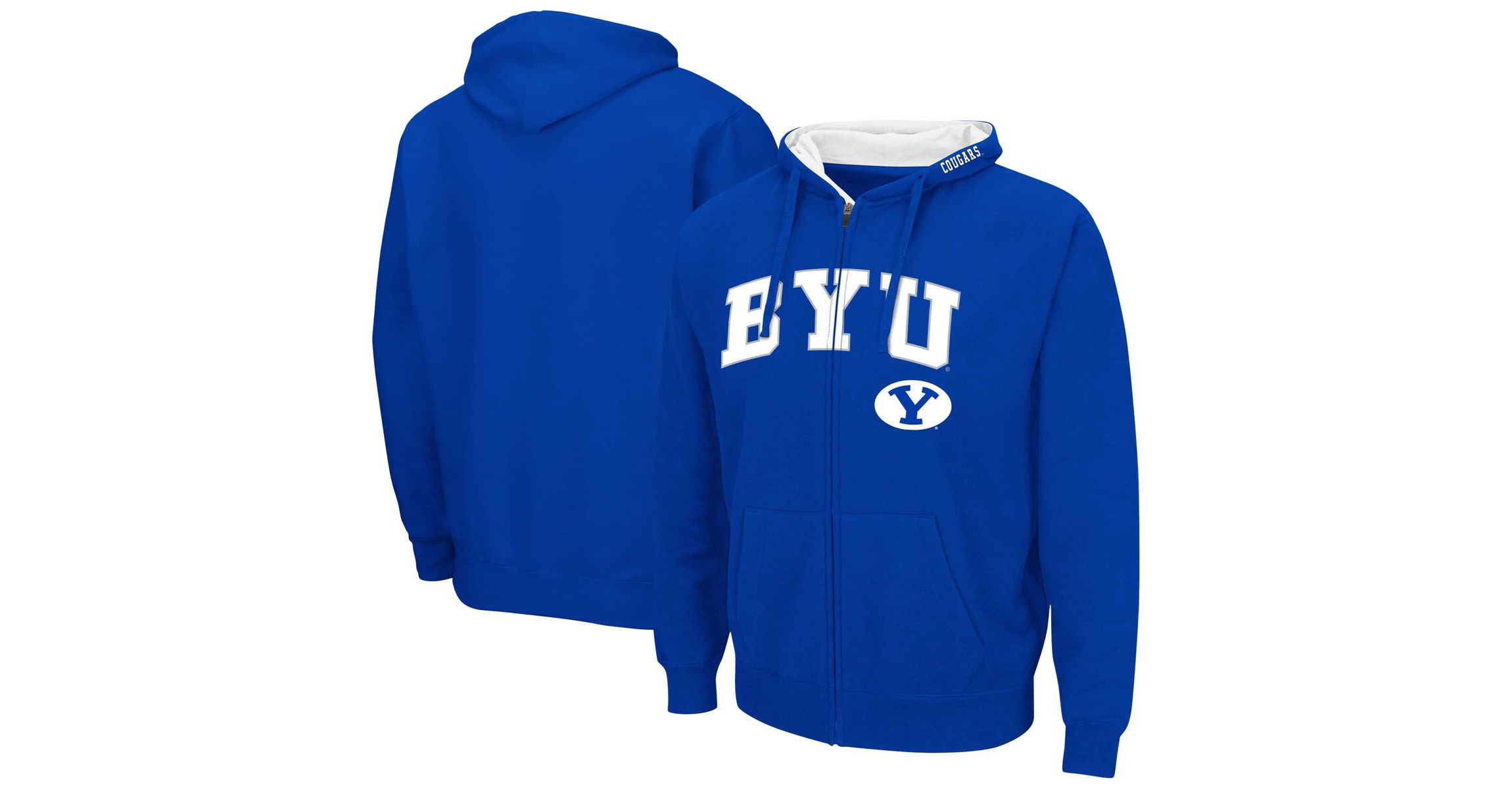 NCAA BYU Cougars Arch & Logo 3.0 Full-Zip Hoodie