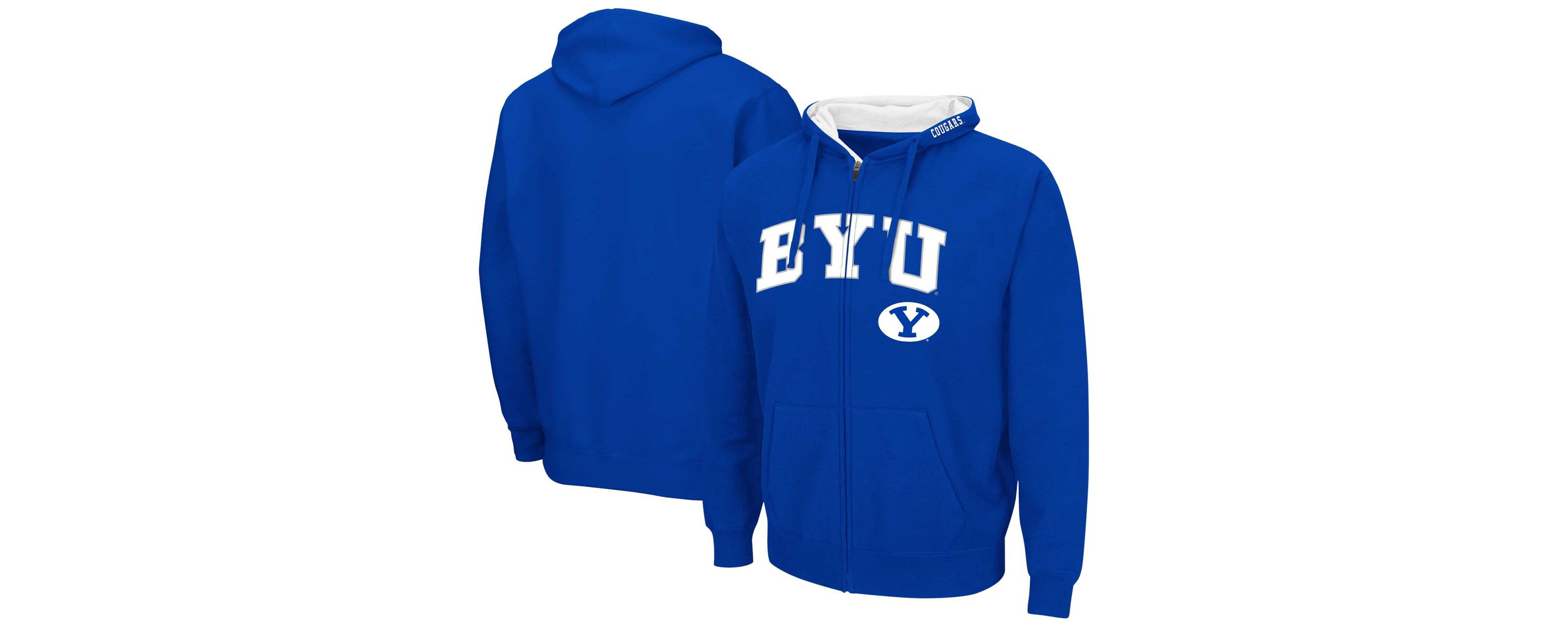 NCAA BYU Cougars Arch & Logo 3.0 Full-Zip Hoodie