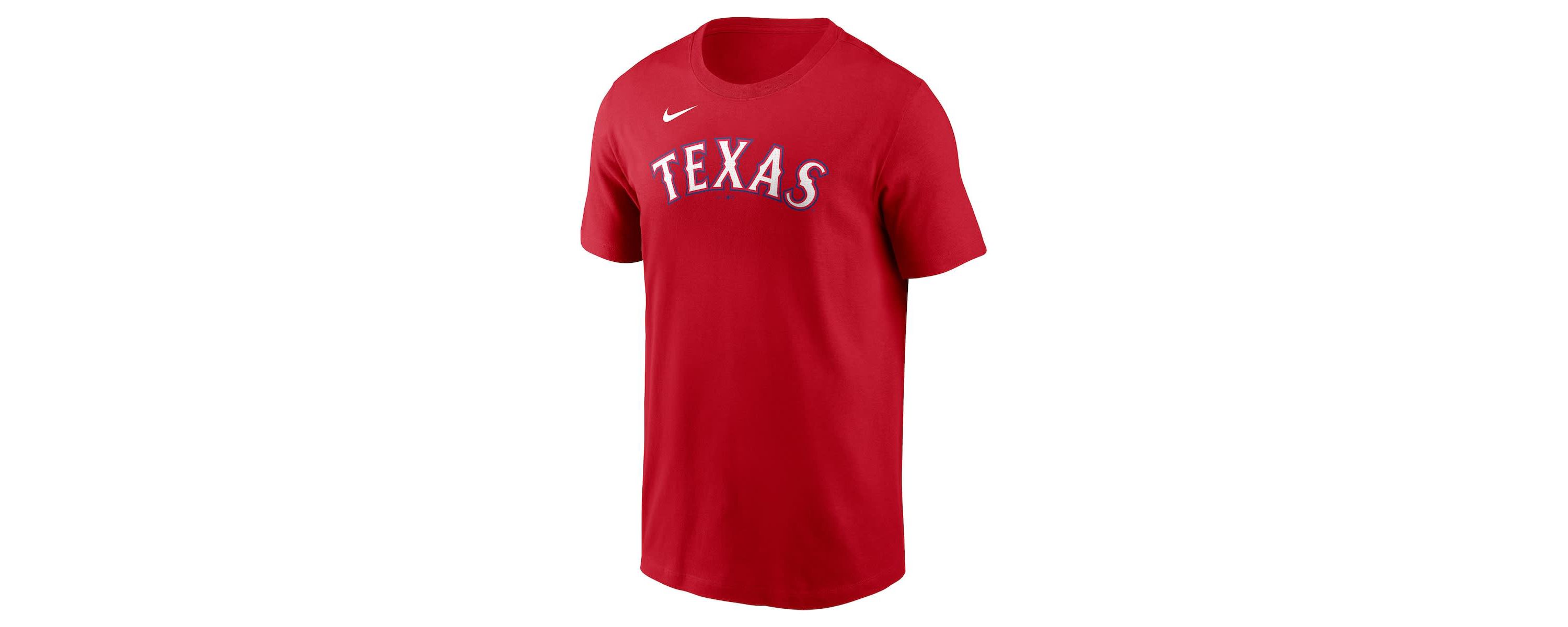 MLB Nike Jack Leiter Texas Rangers Fuse Name & Number T-Shirt