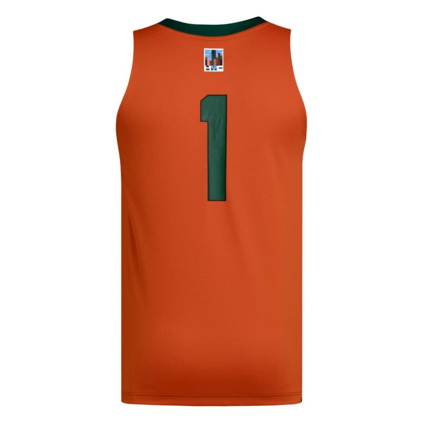Miami (FL) Hurricanes NCAA #1 Miami Hurricanes History Month Basketball Jersey