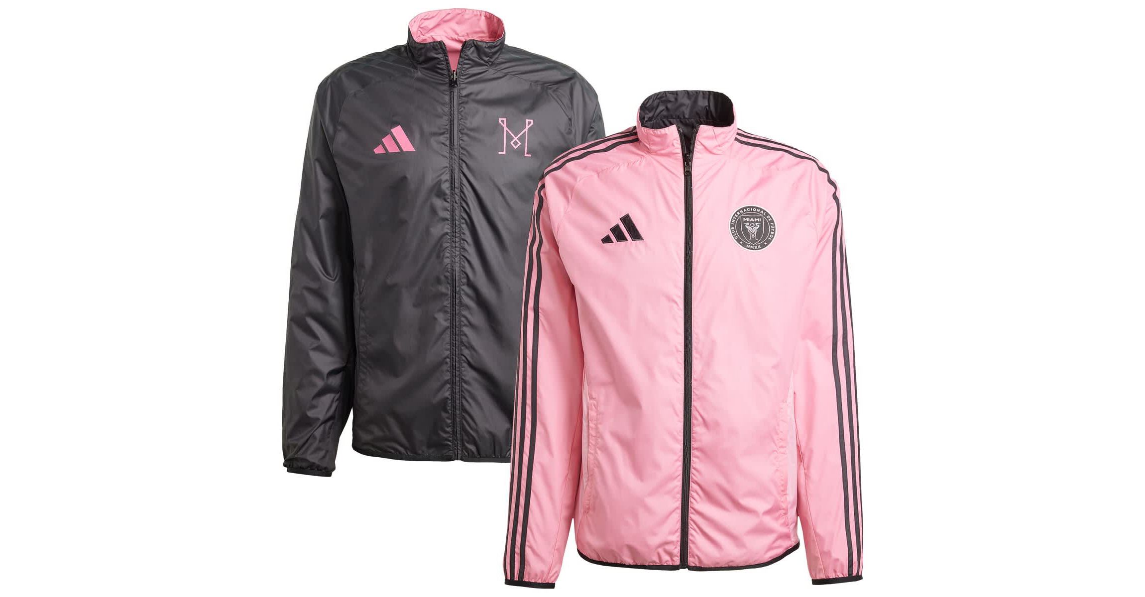 MLS Pink/Black Inter Miami CF 2025 Anthem Reversible Full-Zip Jacket
