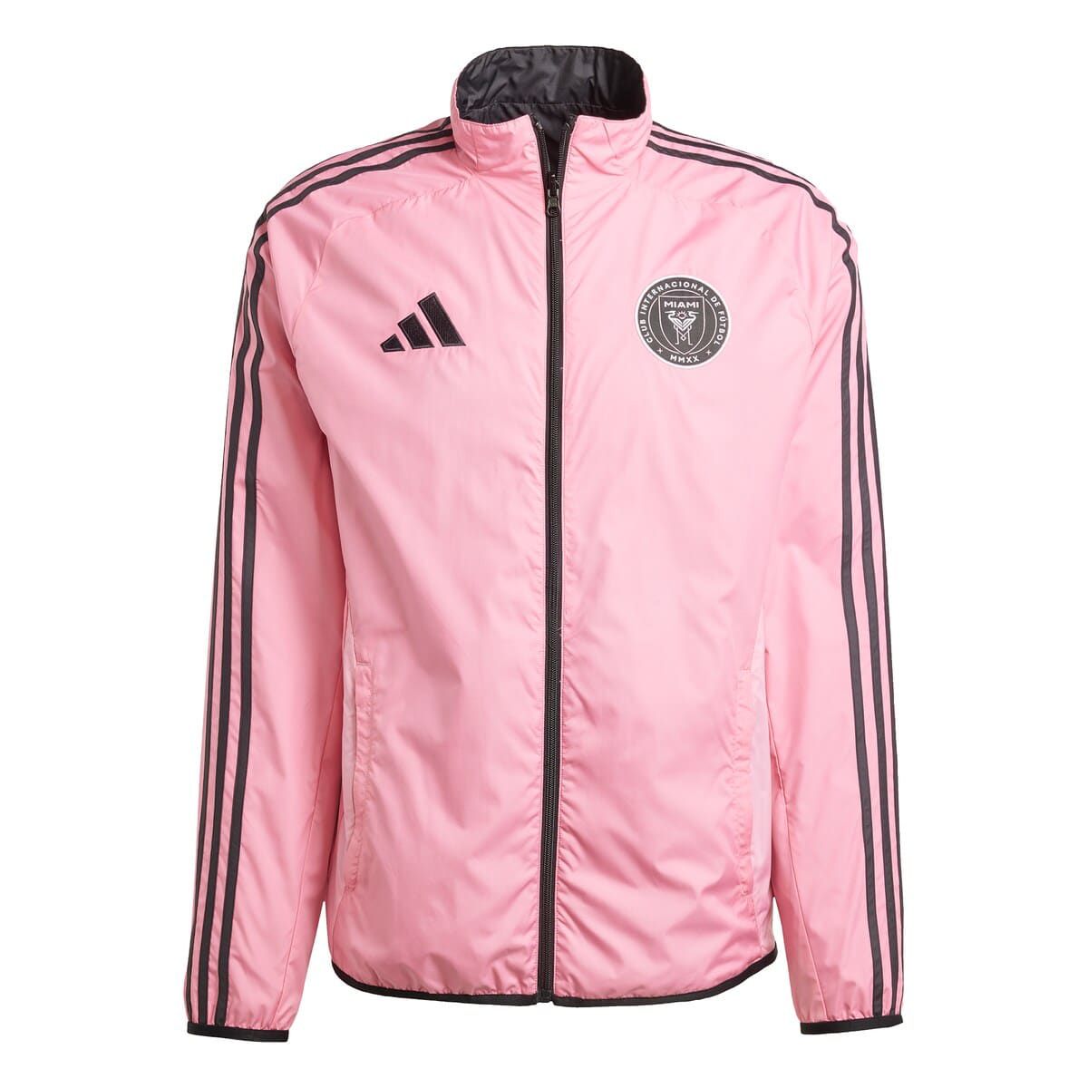 MLS Pink/Black Inter Miami CF 2025 Anthem Reversible Full-Zip Jacket