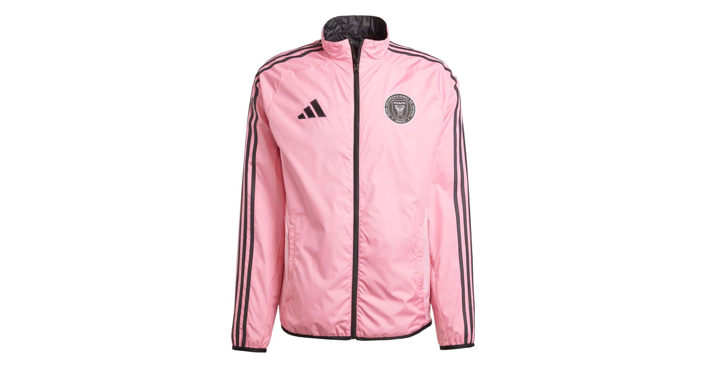 MLS Pink/Black Inter Miami CF 2025 Anthem Reversible Full-Zip Jacket