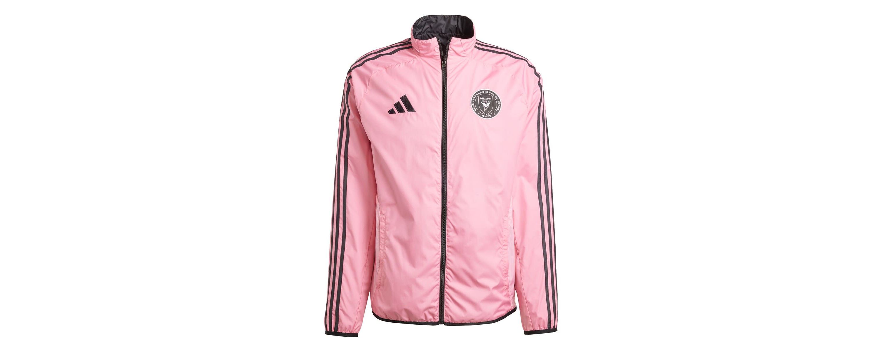 MLS Pink/Black Inter Miami CF 2025 Anthem Reversible Full-Zip Jacket