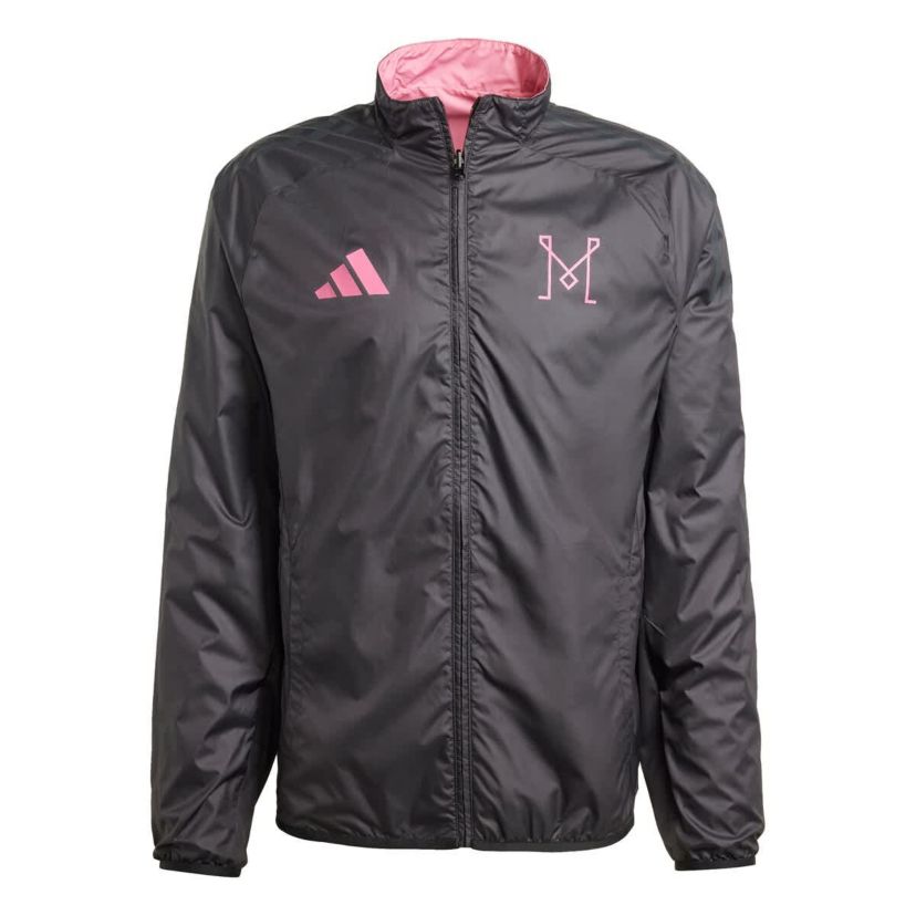 MLS Pink/Black Inter Miami CF 2025 Anthem Reversible Full-Zip Jacket