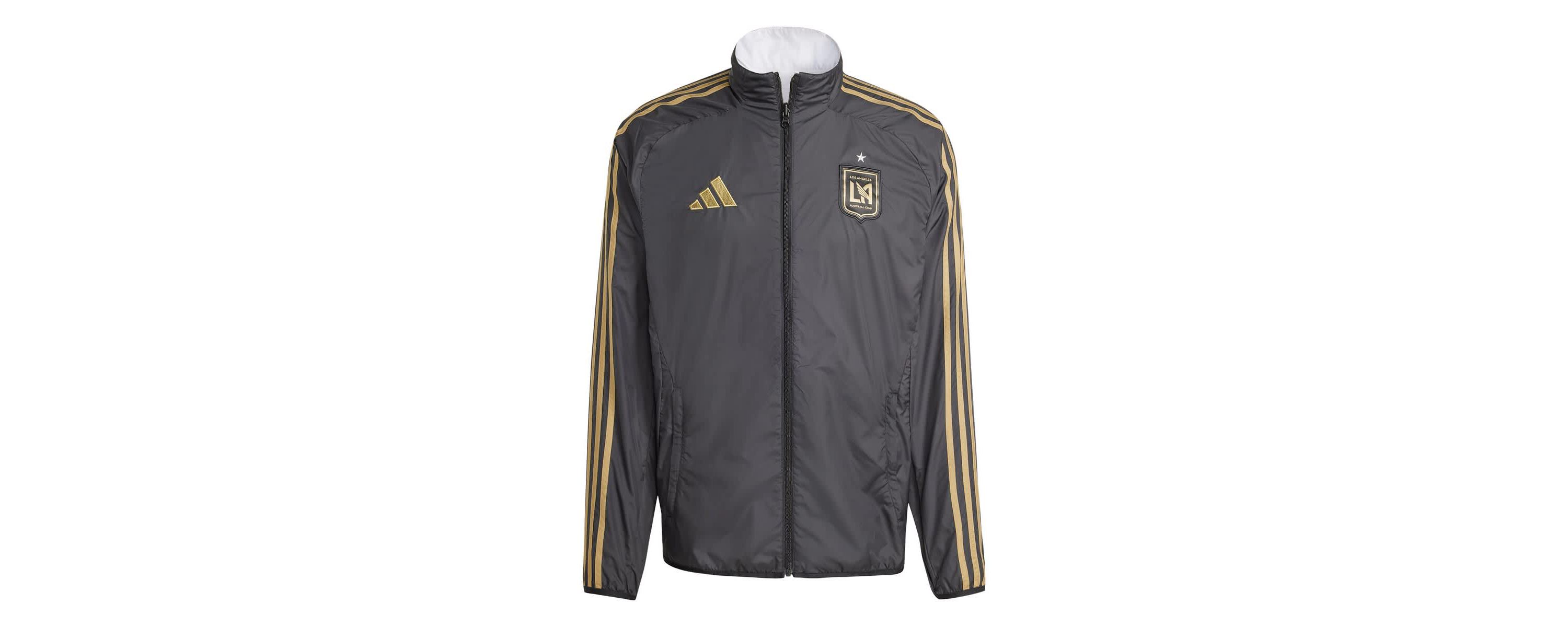 MLS Black/White LAFC 2025 Anthem Reversible Full-Zip Jacket