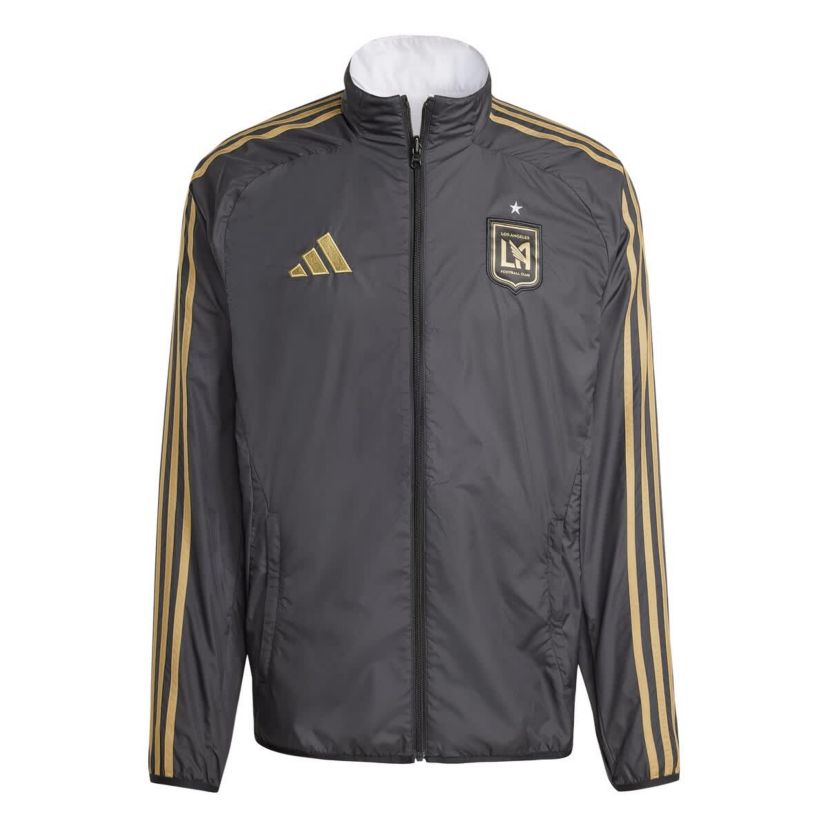 MLS Black/White LAFC 2025 Anthem Reversible Full-Zip Jacket