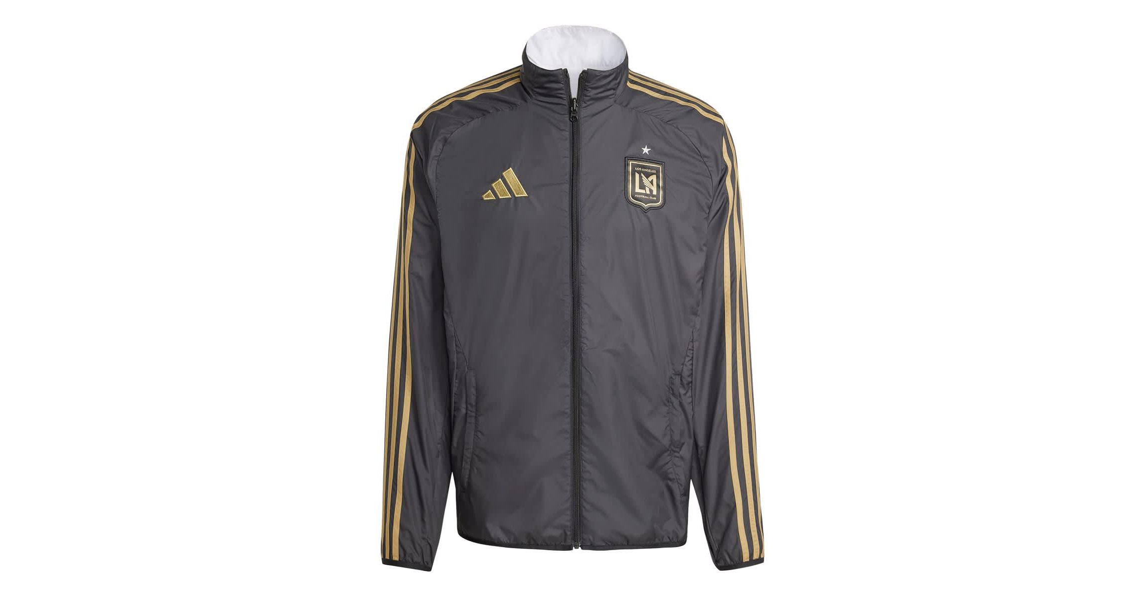 MLS Black/White LAFC 2025 Anthem Reversible Full-Zip Jacket