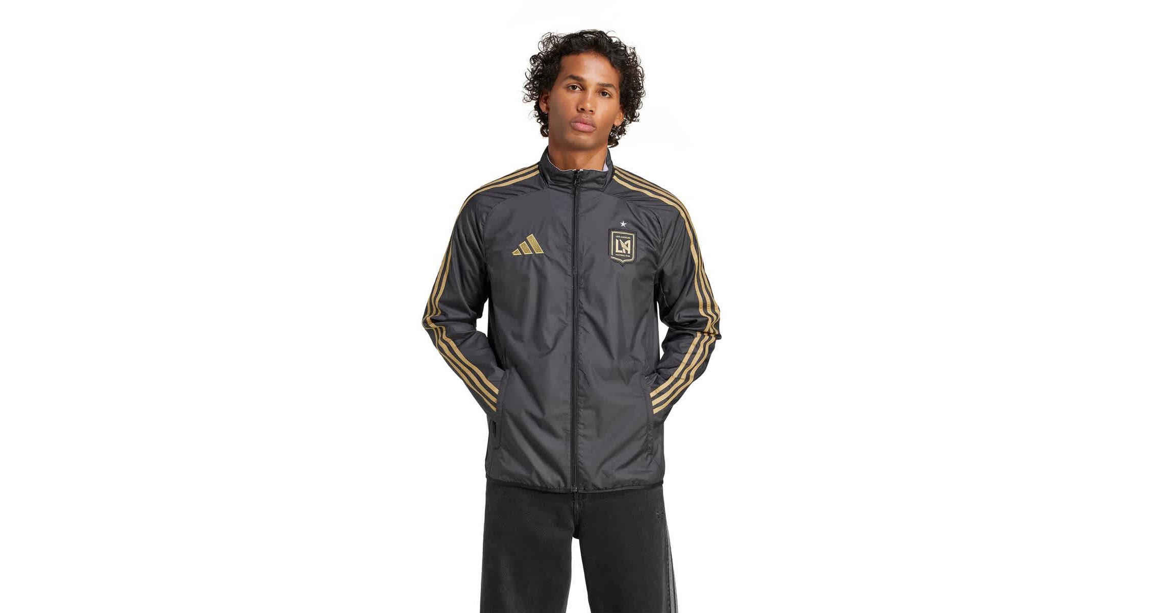 MLS Black/White LAFC 2025 Anthem Reversible Full-Zip Jacket