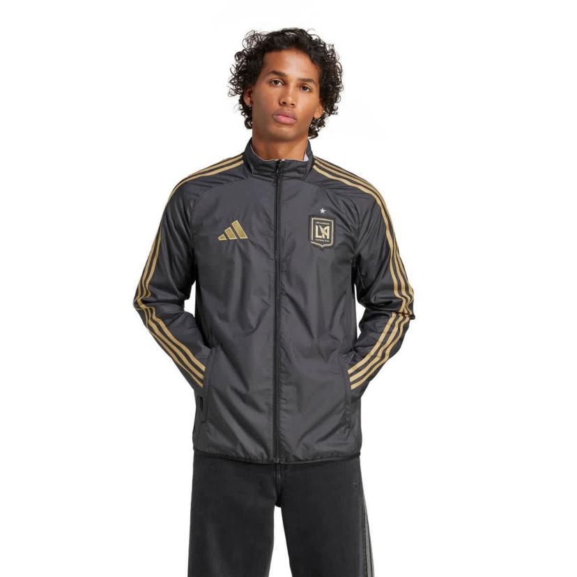 MLS Black/White LAFC 2025 Anthem Reversible Full-Zip Jacket