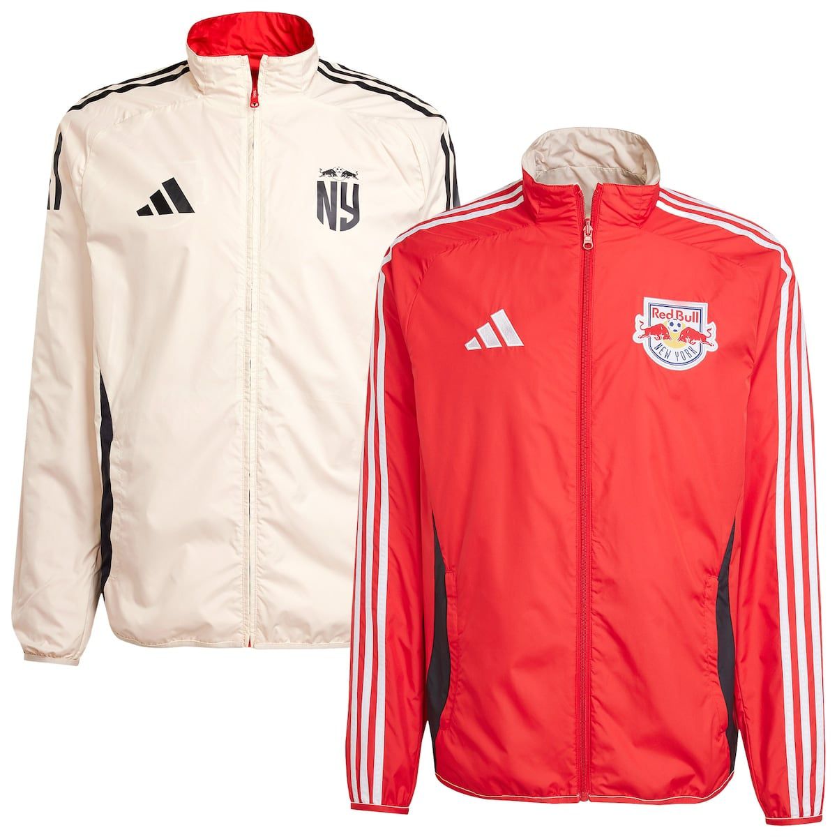 MLS Red/White New York Bulls 2025 Anthem Reversible Full-Zip Jacket