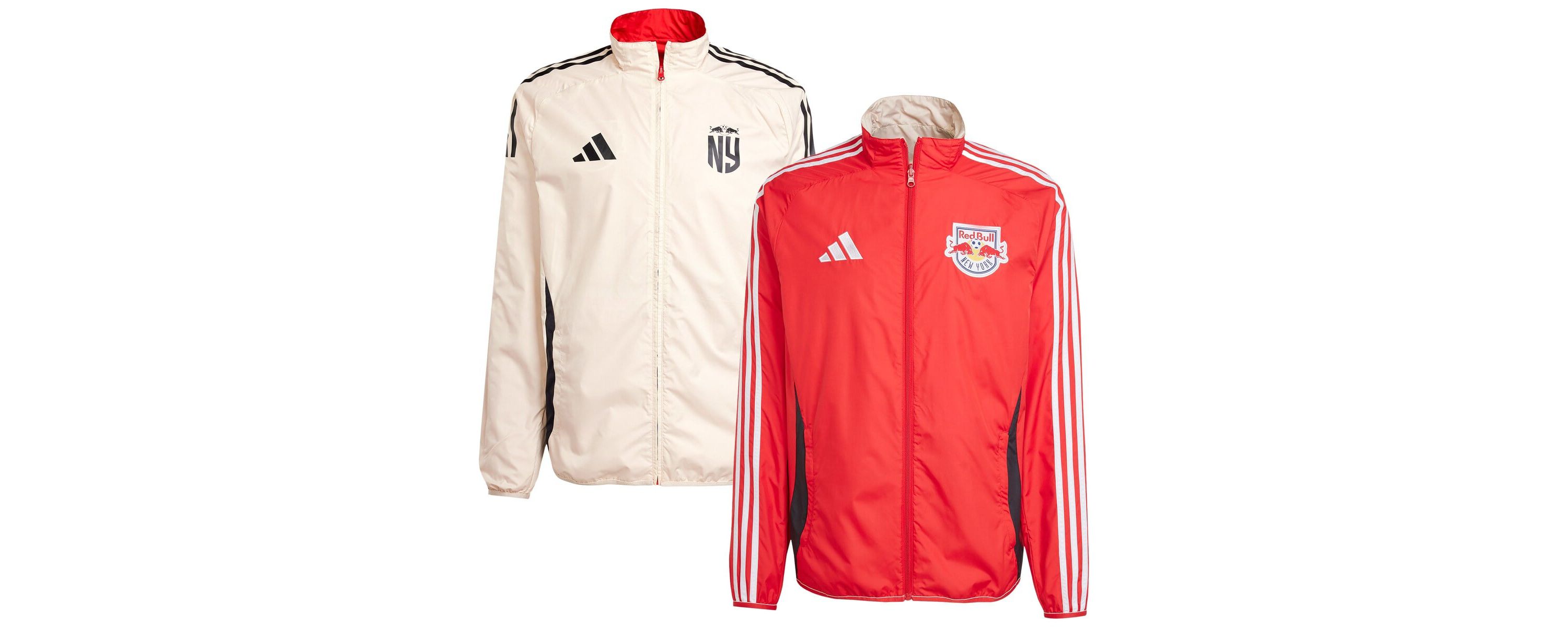MLS Red/White New York Bulls 2025 Anthem Reversible Full-Zip Jacket