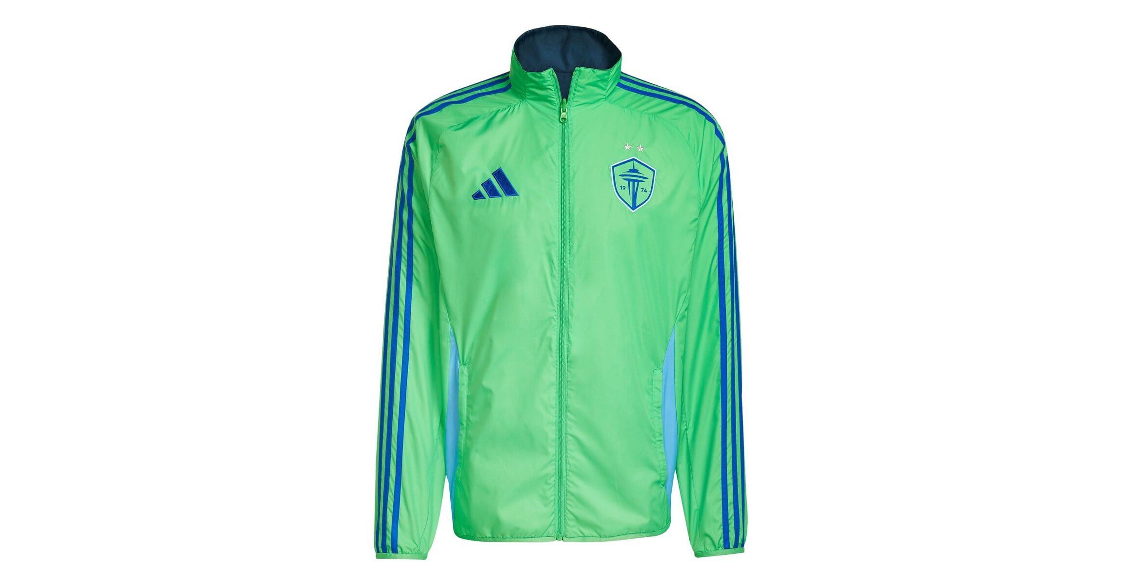 MLS Rave Green/Blue Seattle Sounders FC 2025 Anthem Reversible Full-Zip Jacket