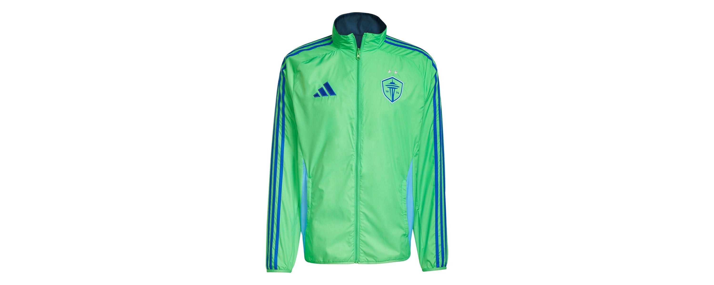 MLS Rave Green/Blue Seattle Sounders FC 2025 Anthem Reversible Full-Zip Jacket