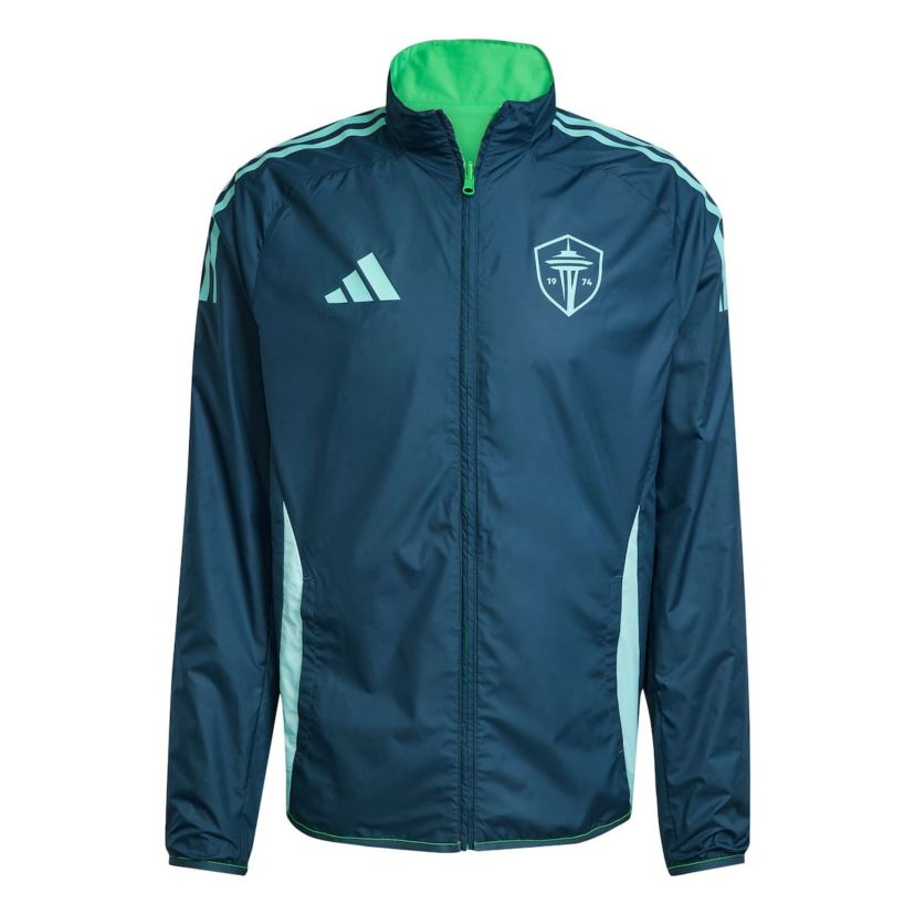 MLS Rave Green/Blue Seattle Sounders FC 2025 Anthem Reversible Full-Zip Jacket