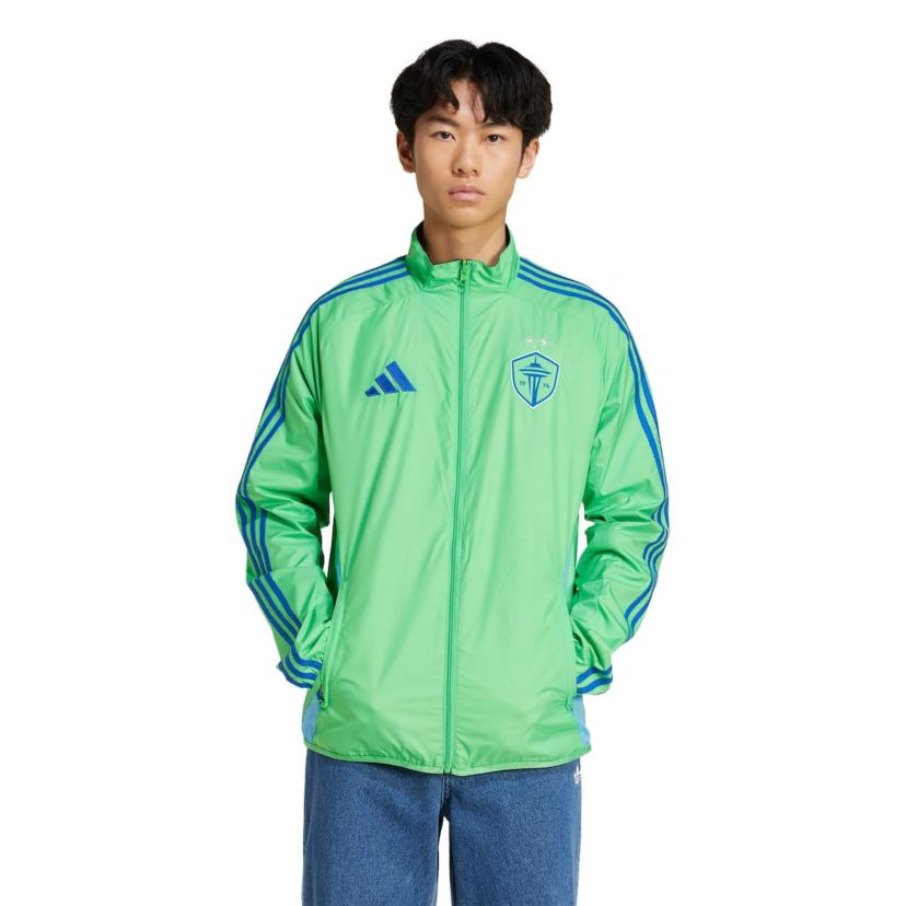 MLS Rave Green/Blue Seattle Sounders FC 2025 Anthem Reversible Full-Zip Jacket