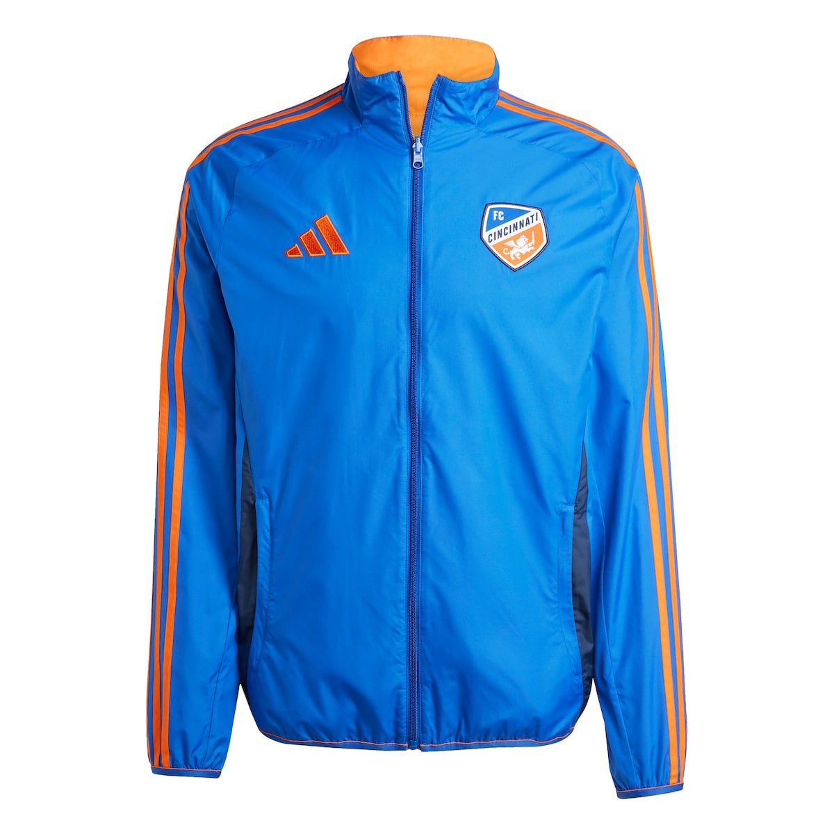 MLS Blue/Orange FC Cincinnati 2025 Anthem Reversible Full-Zip Jacket
