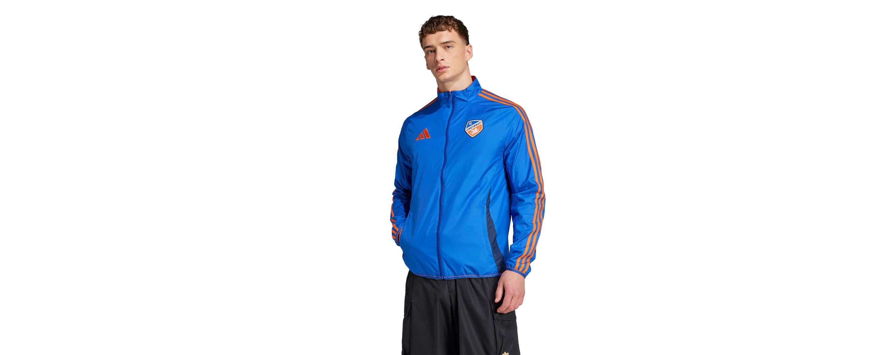 MLS Blue/Orange FC Cincinnati 2025 Anthem Reversible Full-Zip Jacket