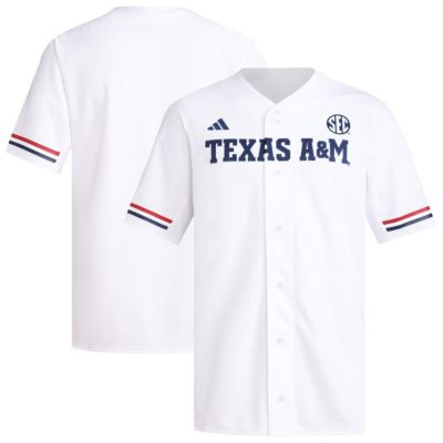 adidas Men's NCAA Texas A&M Aggies Replica Baseball Jersey, White, 2XL