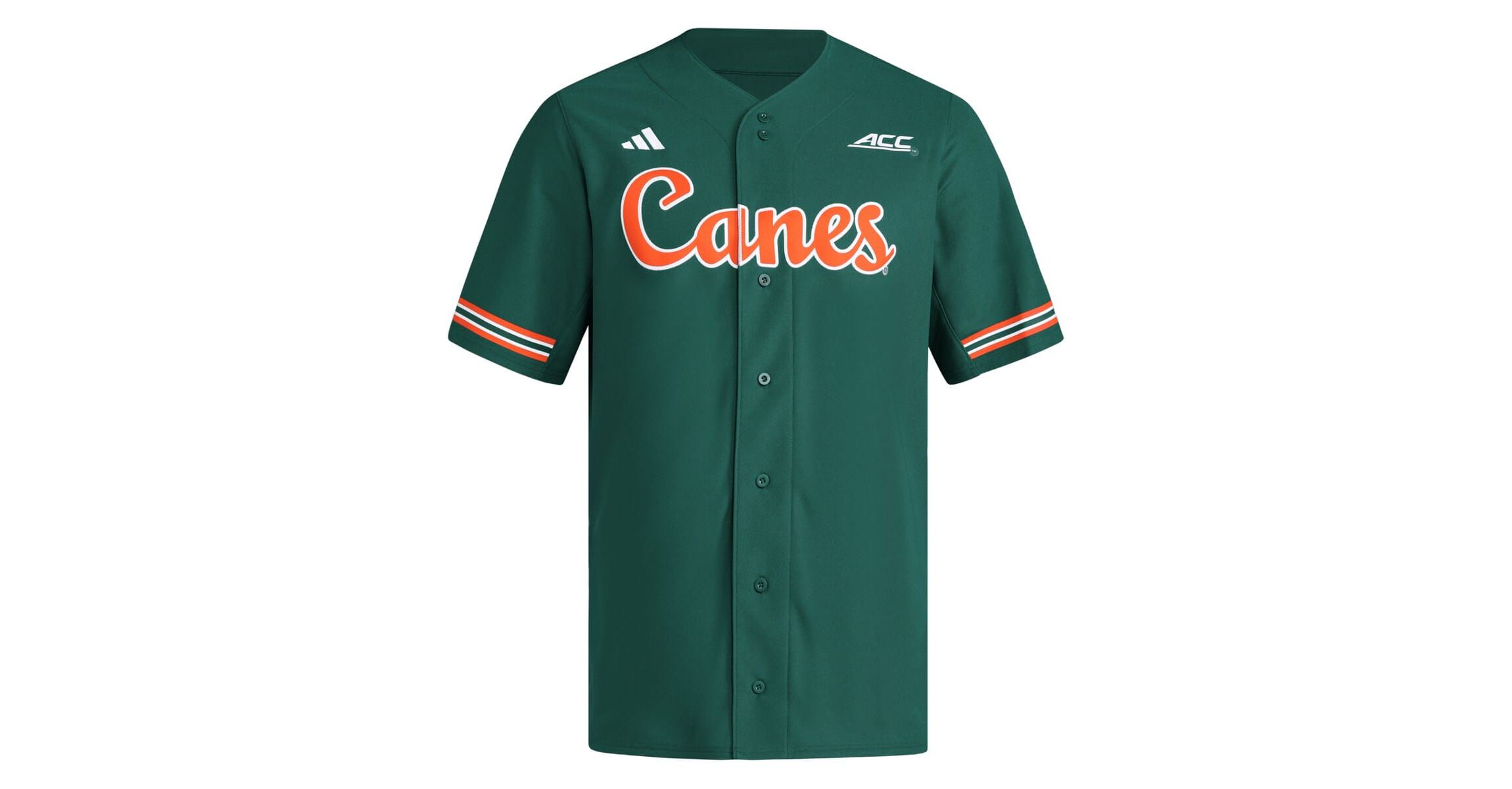 Miami (FL) Hurricanes NCAA Miami Hurricanes Reversible Retro Full-Button Baseball Jersey
