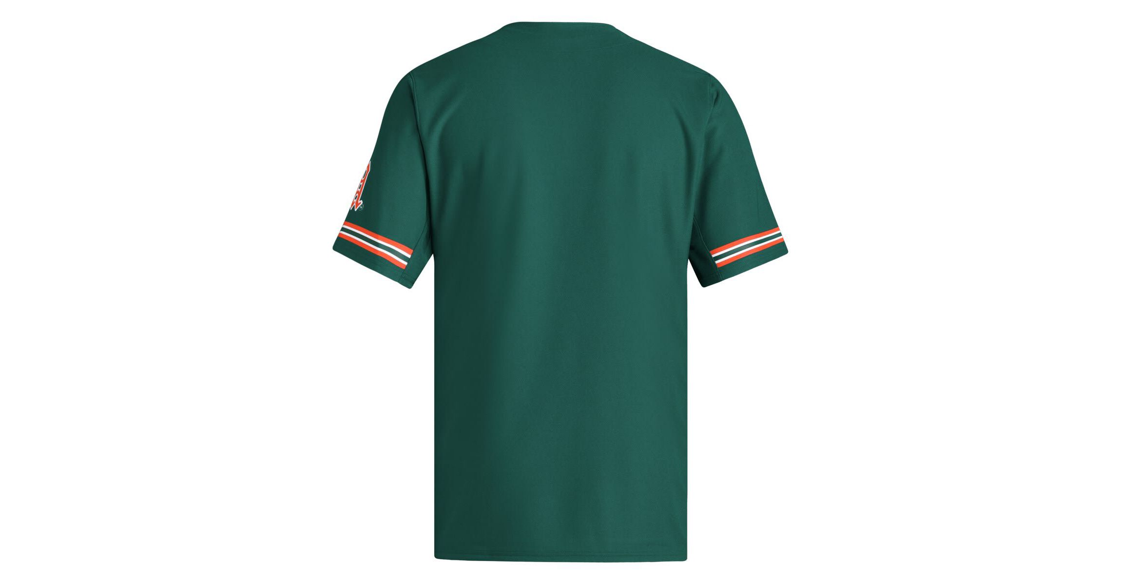 Miami (FL) Hurricanes NCAA Miami Hurricanes Reversible Retro Full-Button Baseball Jersey