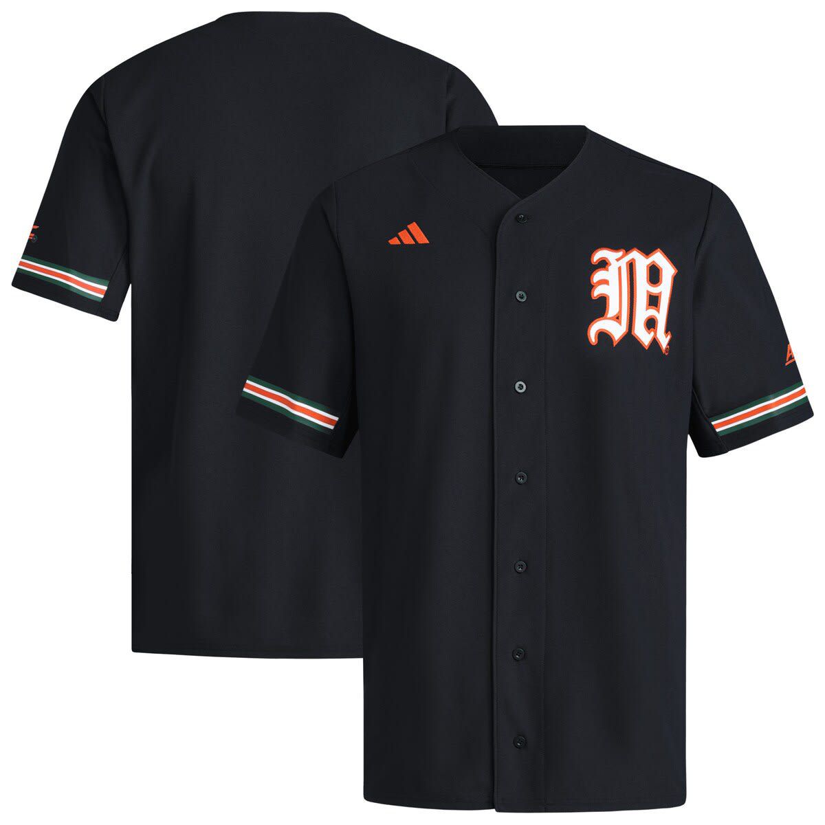 Miami (FL) Hurricanes NCAA Miami Hurricanes V-Neck Baseball Jersey