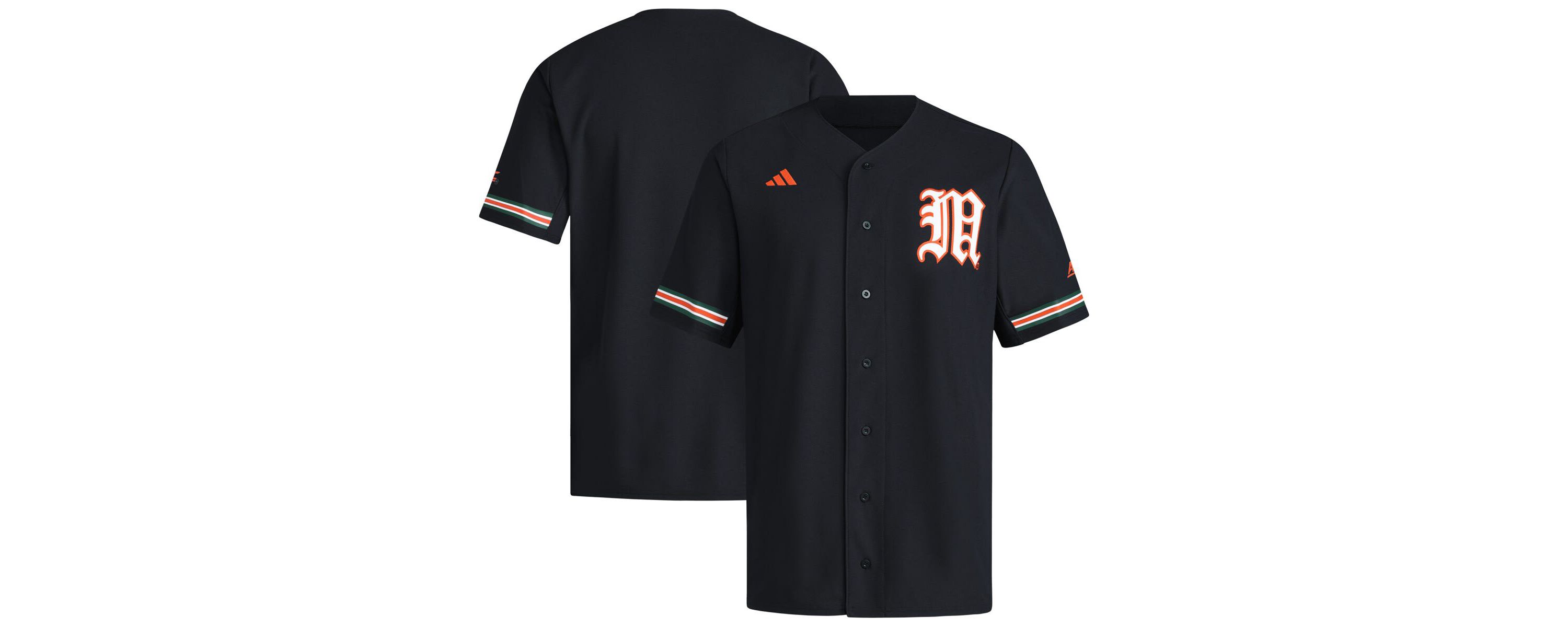 Miami (FL) Hurricanes NCAA Miami Hurricanes V-Neck Baseball Jersey